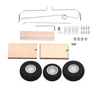 Pssopp KT DIY Tren de Aterrizaje de Aviones Modelo de ala Fija, Metal y Madera, Instalación Fácil y Liviana, Principiantes Expertos en Aviones RC
