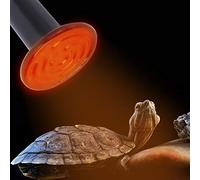 Pssopp Lámpara Calefactora para Reptiles E27, Luz Infrarroja de Cerámica de 100W y 200W, Reptiles como Lagartos y Serpientes (100W)