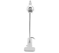 Pssopp Lámpara de Escritorio LED USB, Luz de Mesa con Cuello de Cisne de Aluminio, Lámpara de Lectura Ajustable de 3W, Blanco Cálido o Blanco para el Hogar, Oficina, Estudio, Salón de Belleza (Luz