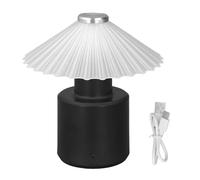 Pssopp Lámpara de Mesa LED Lámpara de Noche Recargable con Control Táctil y Batería de 1500 MAh 2 Niveles de Brillo Luz Nocturna Portátil para Dormitorio Comedor Bar Restaurante