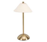 Pssopp Lámpara Portátil de Carga USB C, Lámpara de Mesa Decorativa, Cuerda de Papel Tejida a Mano, LED Inalámbrica para Dormitorio, Sala de Estar, Decoración de Oficina Nan (BROWN) (BROWN) (WHITE)