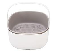 Pssopp Lavadora de Frutas y Verduras, Dispositivo de Limpieza Ultrasónica de 360 Grados con un Botón de Inicio para Verduras, Frutas, Mariscos, Carne
