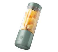 Pssopp Licuadora Portátil, Exprimidor Eléctrico USB Multifuncional de Rotación de Alta Velocidad para Viajes en Casa 400 Ml, Taza de Mano, Hielo Aplastado, (Doble cuchilla)