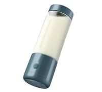 Pssopp Licuadora Portátil, Exprimidor Eléctrico USB Multifuncional de Rotación de Alta Velocidad para Viajes en Casa 400 Ml, Taza de Mano, Hielo Aplastado, (Doble cuchilla)