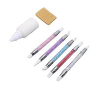 Pssopp Líquido de Suministros de Arte, Cinta Adhesiva Líquida Blanca de Secado Rápido de 30 Ml con Borrador para Pintar Arte Pintura de Acuarela Líquido de Enmascaramiento para Pintura de Acuarela