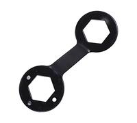 Pssopp Llave Inglesa para Lavadora Cromada, Llave para Lavadora, de Alta Resistencia de Acero de Aleación Cromada de 5 Mm de Espesor para Reparación de Extracción de Nan (BLACK)