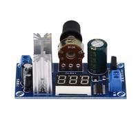 Pssopp LM317 Regulador de Potencia, Pantalla de Voltaje Digital, Regulador de Voltaje Ajustable para Proyectos de Bricolaje, Placa de Circuito de Grado Militar con Excelente Disipación de Calor,