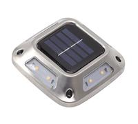 Pssopp Luces Solares para Jardín, Luces de Paisaje, de Camino, 8 LED, Impermeables, Blancas Cálidas, Exteriores con Panel Solar, Encendido/apagado Automático para Jardín,