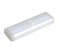 Pssopp Luz con Sensor LED, Lámpara de Inducción de Aluminio con Detección de Movimiento, LED Blanco de Alta Eficiencia para Armario, Ideal para Uso Doméstico (Blanco cálido)