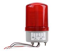 Pssopp Luz de Baliza Giratoria, Iluminación de Emergencia LED, Color Rojo Brillante, Alimentación de 220 V CA, Ideal para Sitios de Construcción y Talleres