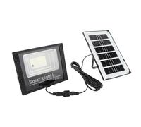 Pssopp Luz de Inundación Solar Luz Solar Al Aire Libre con 100 LED ABS Lámpara de Calle de Hierro de Cobre 5 Niveles de Brillo Control Remoto para Camino de Jardín