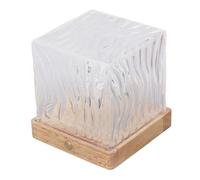 Pssopp Luz de Ocean Wave, Lámpara de Onda de Agua RGB de Tilo con Control Remoto y Táctil de 16 Colores, Brillo Giratorio de 360 grados para Decoración de Mesa de Dormitorio y Habitación de Niños