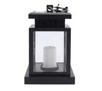 Pssopp Luz LED Colgante para Jardín Solar, Linternas, Luz de Vela sin Llama a Prueba de Lluvia con Efecto de Llama Parpadeante para Patio, LED Colgante para Jardín Solar, Linterna para (cálida)