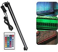 Pssopp Luz LED Sumergible para Acuario, IP68 Impermeable, con Control Remoto de 24 Teclas, Cambio de Color, 46cm