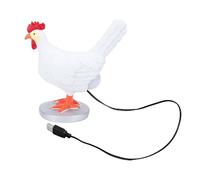 Pssopp Luz Nocturna de Huevo de Gallina, Apariencia Realista Divertida, Tamaño Compacto, Luz Suave y Cálida, Lámpara LED de Huevo de Gallina para Decoración de la Sala de Estudio del