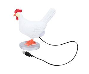 Pssopp Luz Nocturna de Huevo de Gallina, Apariencia Realista Divertida, Tamaño Compacto, Luz Suave y Cálida, Lámpara LED de Huevo de Gallina para Decoración de la Sala de Estudio del