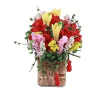 Pssopp Maceta de Arcilla en Miniatura, Decoración Decorativa Hecha a Mano, Planta Artificial de 1,18 Pulgadas para Regalo de Niños DIY Maceta de Arcilla en Miniatura, Pequeña de Casa de Muñecas en de