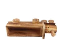 Pssopp Macetero de Madera Decorativo, Planter de Madera Natural para