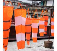 Pssopp Manga de Viento de Nailon para Aeropuerto Calcetín de Medición del Viento con Cinturón Reflectante 0,8 M 1 M 1,5 Diseño Antidesgarro de Color Brillante para Aviación Meteorología Exploración