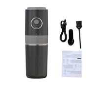 Pssopp Máquina de café Hecha a Mano, Máquinas de café Expreso Manuales Control de Molienda con Ajuste Externo Máquina de Expreso Eléctrica Portátil y Combinación de Preparación para Hecho a Mano en