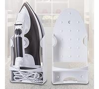 Pssopp Marcos de Fotos/decoración Montada en la Pared Organizador de Hierro Eléctrico a Prueba de Calor con Ranura de Almacenamiento de Alambre y Ganchos para Armario, Lavandería, Hotel, Soporte de