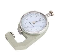 Pssopp Medidor de Espesor, Herramienta de Medición, Indicador de Dial con Cabeza Plana Redonda para Medir Joyería, Cuero, Metal, Papel, Película, Alambre