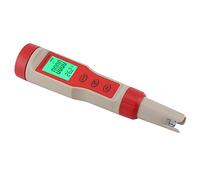 Pssopp Medidor de Temperatura 4 en 1 PH TDS EC, Probador de Agua con Calibración Automática de 3 Puntos para Pruebas de Piscina, Acuario y Jardín