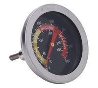 Pssopp Medidor de Temperatura para Parrilla de 52 Mm, Medidor de Temperatura para Barbacoa de Acero Inoxidable con Esfera Grande, Medidas Precisas para una Cocción Perfecta en Hornos y Parrillas