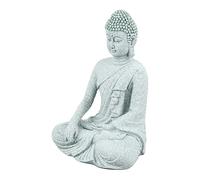 Pssopp Meditación Estatua de Buda Buda Sentado Pequeño Jardín Zen Escultura de Buda Estatuilla Adorno Estatuilla de Buda Sentado para la Oficina en Casa Sala de Estar Mesa (Buda Sentado Zen)