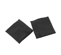 Pssopp Minadilla de Pulsera de Seda de Hielo, Pulsera de Enfriamiento de Sudor, Banda de Sudor de Muñeca Suave de 2 Piezas para Acampar, Aplicación Amplia con Material de Seda de Hielo para (BLACK)