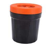 Pssopp Mini Bote de Basura para Automóvil con Tapa, Botes de Basura para Portavasos Accesorios para Vehículos Domésticos de Oficina con 30 Bolsas de Material ABS Resistente Fácil de Limpiar Mini