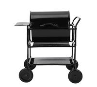 Pssopp Mini Carrito de Mano para Barbacoa, Adorno de Simulación de Cocina de Hierro, Decoración de Casa de Muñecas 1:12 para Niños