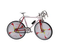 Pssopp Mini Modelo de Bicicleta, Adorno de Aleación, Decoración de Escritorio, Alta Simulación Detallada, Modelo a Escala 1:12 para Colección de Regalos para el Hogar y la Oficina