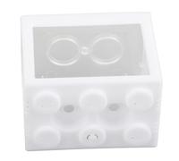 Pssopp Mini Pecera Acrílica, Acuario Betta Pequeño Portátil con Tapa Desmontable para Tortugas y Reptiles (White)