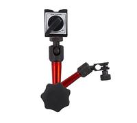 Pssopp Mini Soporte de Base Magnética Profesional, Soporte Magnético de Metal para Indicadores de Cuadrante con Brazos Ajustables, Ideal para Medición de Precisión en Metalurgia