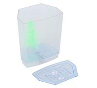 Pssopp Mini Tanque de Acuario, Caja de Cría de Peces, Criadero de Aislamiento Acrílico con Tableros Azules Transparentes, Tapón de Ranura de Suciedad para Peces Pequeños, Camarones, (Cuadrícula única)