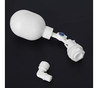 Pssopp Mini Válvula de Flotador Ajustable de Plástico, Válvula de Llenado Automático POM No Tóxica, Perfecta para Acuarios y Sistemas de Suministro de Agua