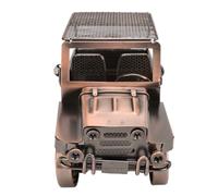 Pssopp Modelo de Coche de Metal Clásico, Adorno de Hierro Hecho a Mano, Figura de Coche Vintage para Decoración del Hogar, 8.66 X 3.74 Pulgadas, Ideal para Entrada y Vitrina (Bronce Rojo)