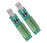 Pssopp Módulo de Prueba Electrónica de Resistencia Ajustable de Válvulas de Bola con Descarga de 1A 2A 3A para Cargador de Energía Móvil de Banco de Energía 2 Piezas Probador de Carga USB, Probador