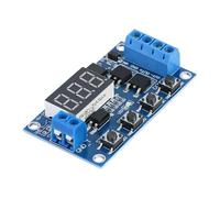 Pssopp Módulo de relé Temporizador Módulo de Interruptor de Temporizador LED Digital DC 5V a 36V Dual MOS 15A 400W Control de Ciclo de Retardo Ajustable para Motores DC Luces Tiras LED Bombas