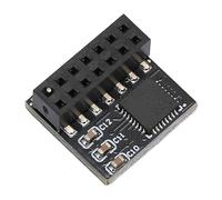 Pssopp Módulo TPM 2.0, SPI Seguro y Preciso para Memoria DDR4, Protege los Datos del Usuario, Mejora la Seguridad de la Computadora, para Placa Base de 14 Pines