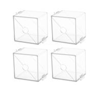 Pssopp Molde para Dar Forma a Frutas, Moldes de Cultivo ABS Transparentes, 4 Piezas en Forma de Triángulo para Tomates, Fresas, Limones, Pepinos, Carcasa Fácil de Abrir para Jardineros Domésticos y