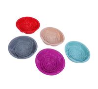 Pssopp Molde para Pasteles de Rosas, Molde para Pasteles con Forma de Flor de Silicona, Antiadherente, Fácil de Liberar, Apto para Lavavajillas, para Hornear de 5 Piezas para Postres de Aniversario de