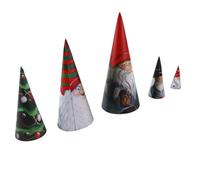 Pssopp Muñecas Adornos Apilables PVC Navidad Matryoshka Colección Enana 300 G con Cepillo Árbol Colgante Decoración para el Hogar Fiesta Decoración del árbol de Navidad (300g con Cepillo)