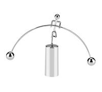 Pssopp Newtons Cradle Balance Balls Toy, Adorno de Escritorio de Física de Acero Inoxidable, Demostración de Impulso y Péndulo con Sonido de Tintineo para Oficina, Estudio en Casa