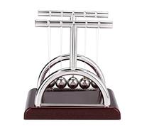 Pssopp Newton's Cradle Balance Balls Toy, Péndulo de Ciencias Educativas, Decoración de Escritorio para Niños y Adultos, Alivio del Estrés y Demostración de Impulso, 9,2 X 7,5 X 9 Cm