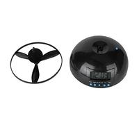 Pssopp Novedad Reloj Despertador Digital LCD Mini Reloj de Hélice Redondo, Reloj Despertador para Regalo Creativo Suministros para el Hogar Relojes Despertadores ElectrónicosRelojes Despertadores