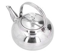 Pssopp Olla de Acero Inoxidable, Tetera, Tetera, con Tapa Extraíble y Antideslizante para Estufa de Gas, Cocina de Inducción, Restaurante en Casa (14cm)