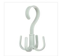 Pssopp Organización de Armario Bintor de Cinta Giratoria Percha de Plástico Hanger 360 Grado para Bufandas Correos de Cinturones Sombreros y Ropa (Verde nórdico)