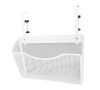 Pssopp Organizador Bajo Escritorio, Cesta Colgante, Soporte para Cables, Sin Perforación, Ajustable, Blanca